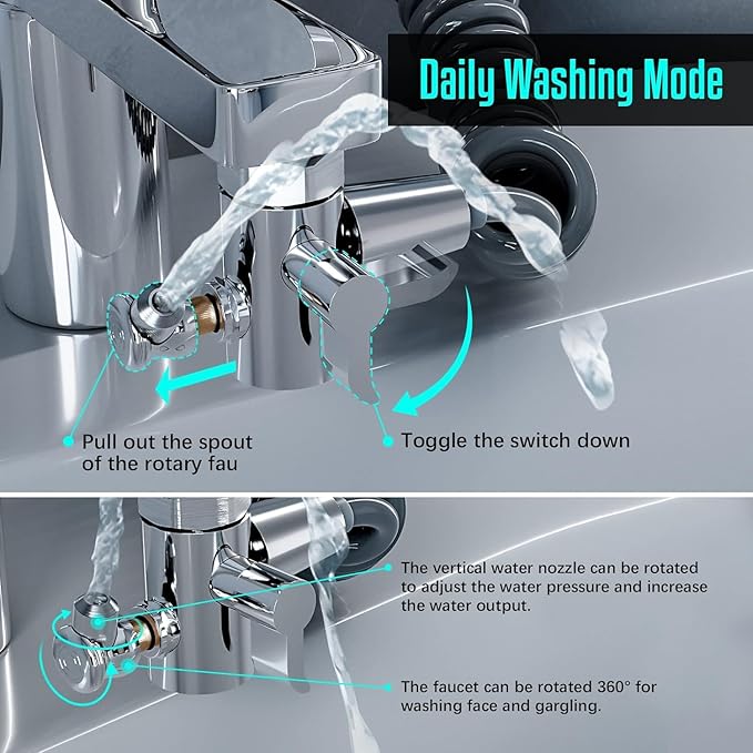Universal 360° Rotating Bathroom Faucet