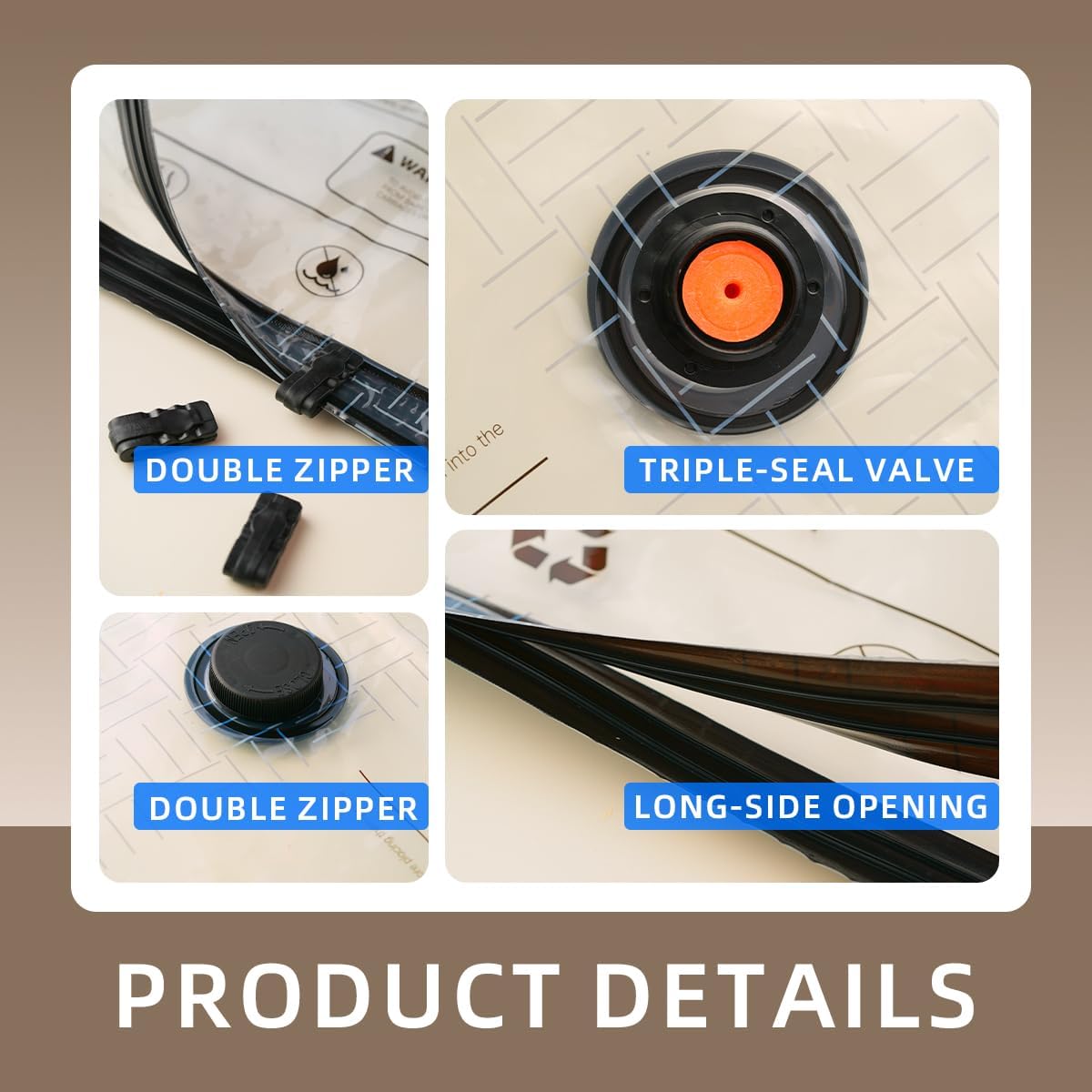 9 Pack Vacuum Storage Bags for Travel with Wireless Air Pump