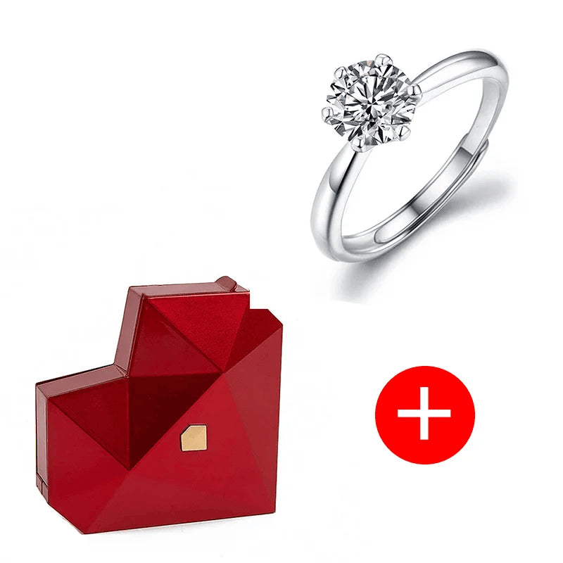 HEART-SHAPED DIAMOND JEWELRY BOX