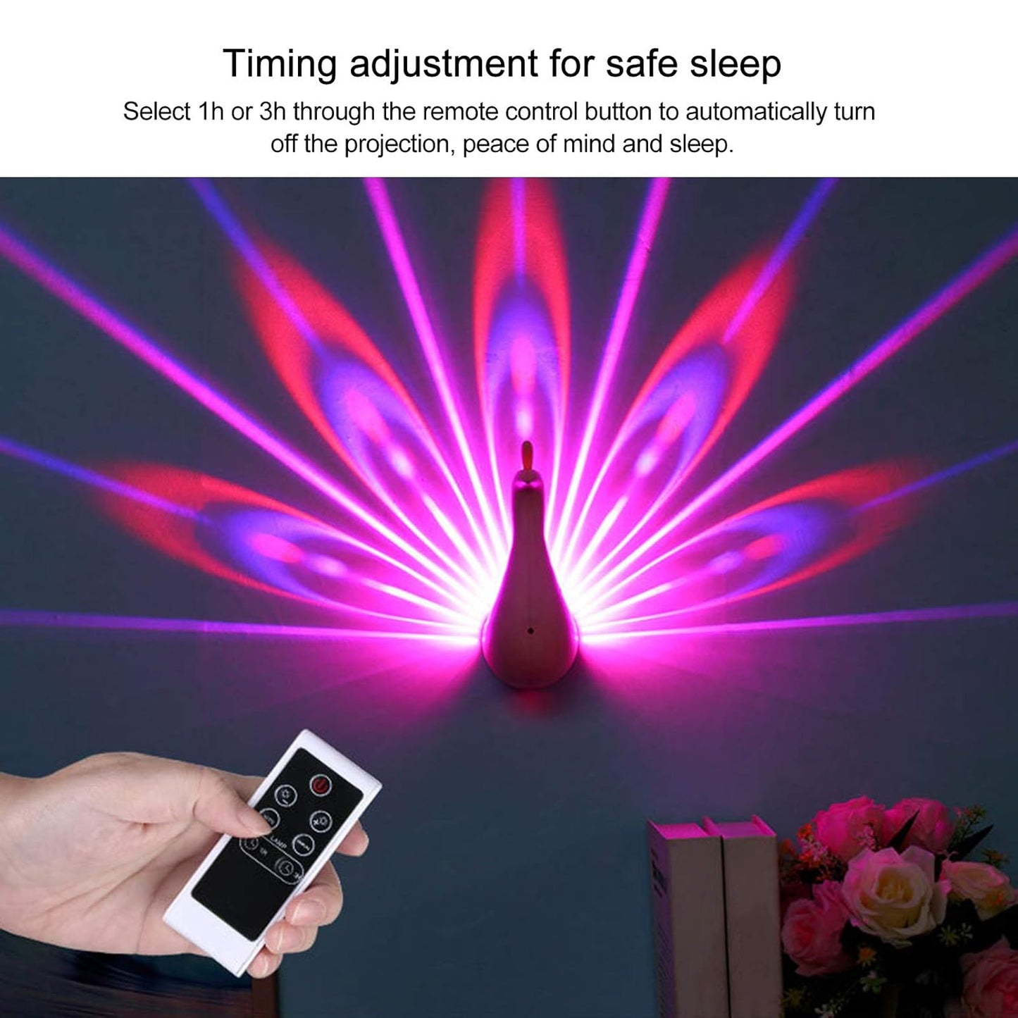 Peacock Projection Lamp