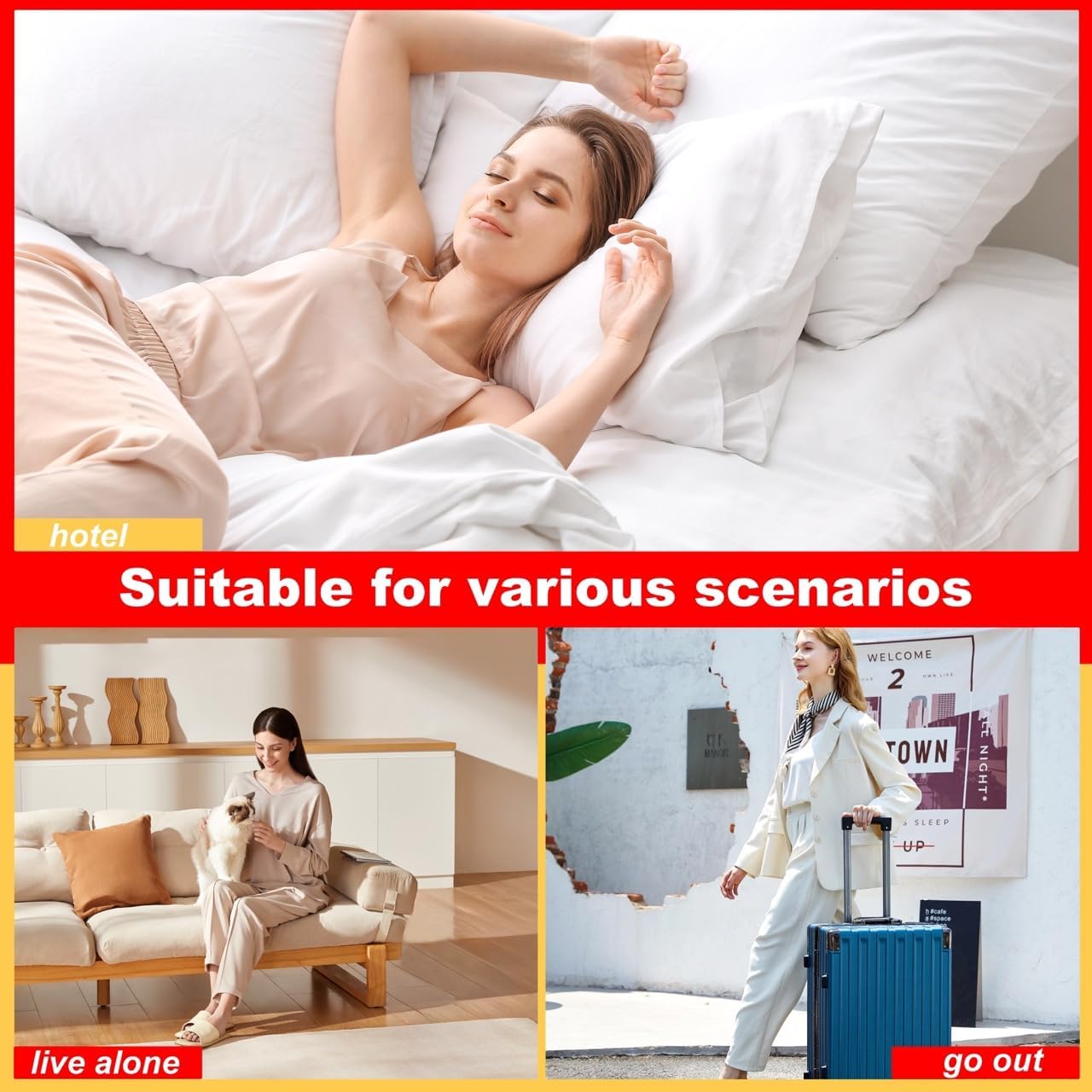 Portable Alarm Door Stopper