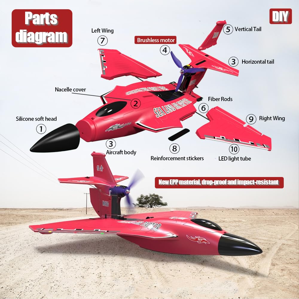 Tri-Phibian 6-Channel Amphibious RC Airplane