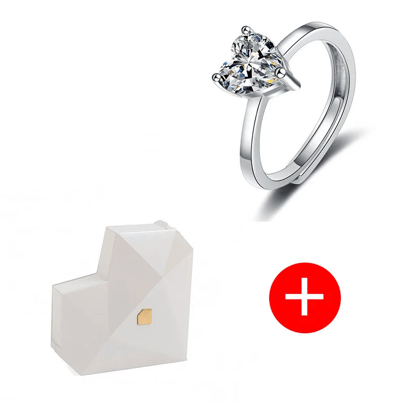 HEART-SHAPED DIAMOND JEWELRY BOX