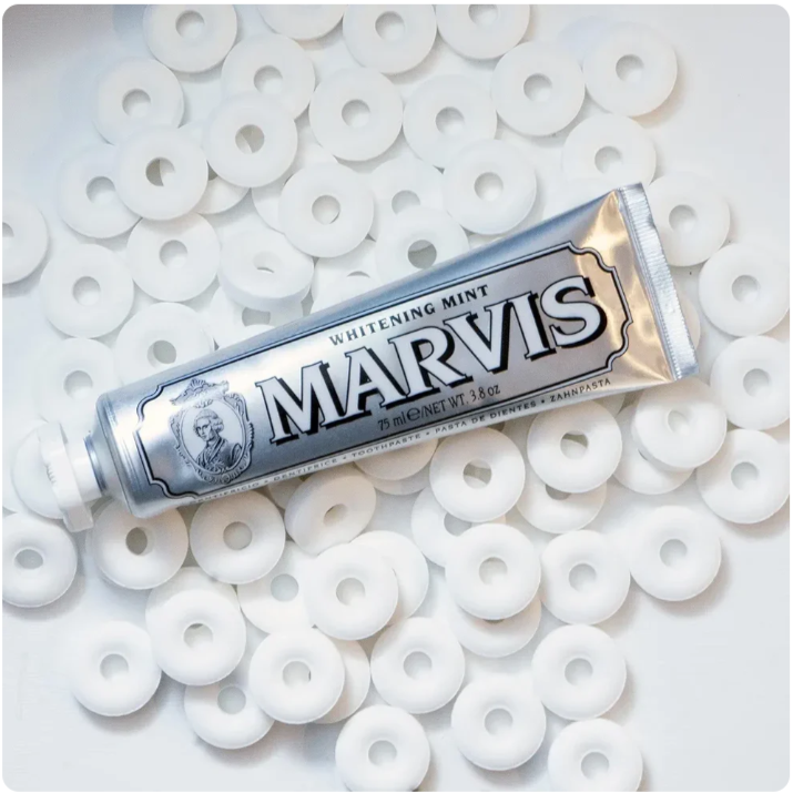 Marvis Whitening Mint Freshen Breath and Remove Smoke Stain Toothpaste