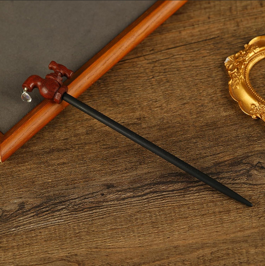 Faucet Design Wooden Hair Stick
