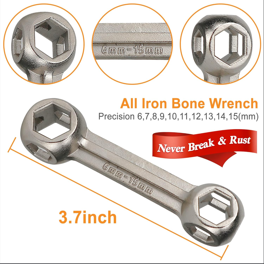 10-in-1 Hexagonal Bone Wrench Tool
