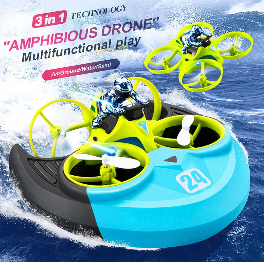 3-in-1 RC Hovercraft Drone