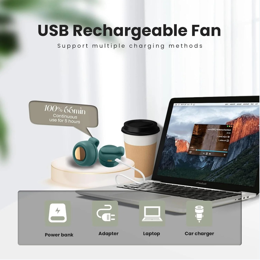 Portable Silent Mini Bladeless Electric Fan