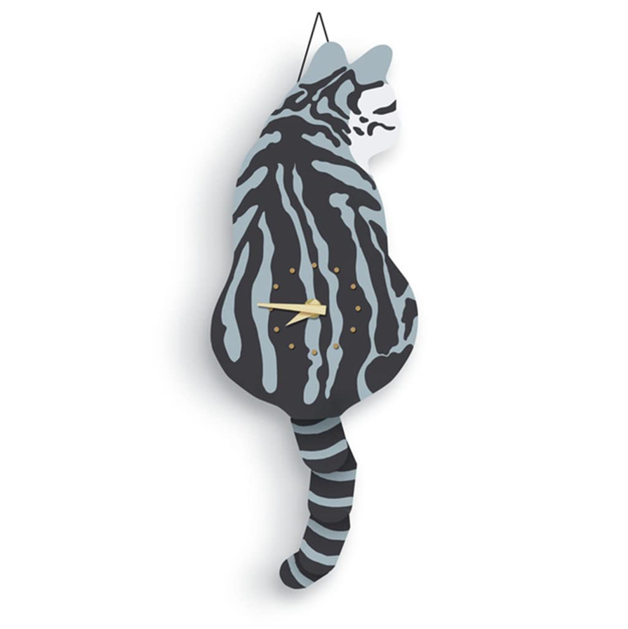 Cat Tail Swing Wall Clock