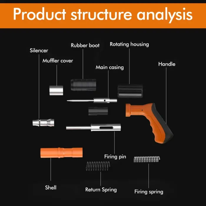 High-Power Concrete & Steel Nail Gun