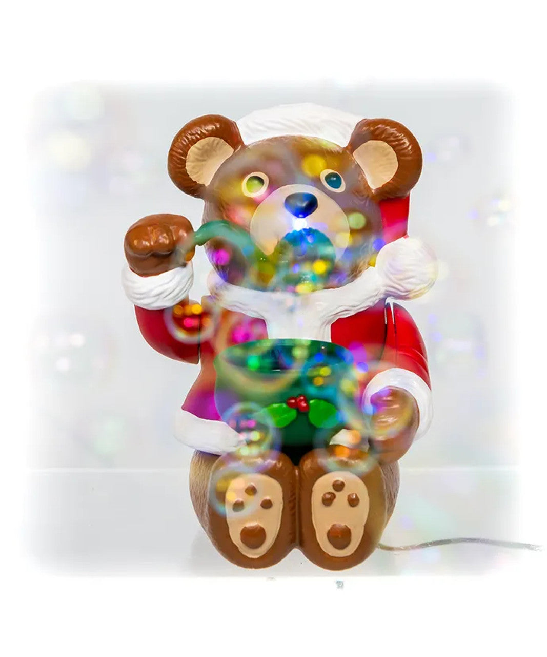 Christmas Bubble Blower Bear
