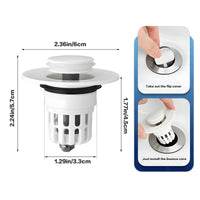 Bathroom Sink Plug Pop-Up Drain Filter