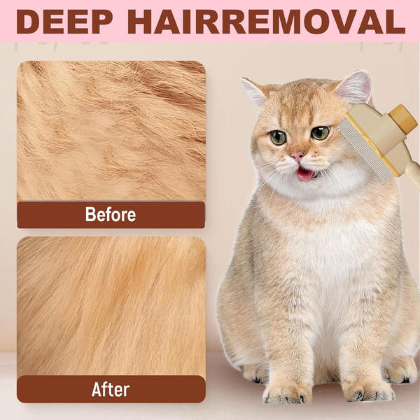 Self-Cleaning Grooming Brush for Cats & Dogs