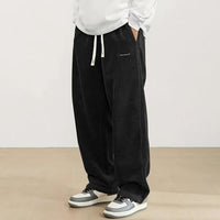 Men's Baggy Cord Trousers Cotton Fitness