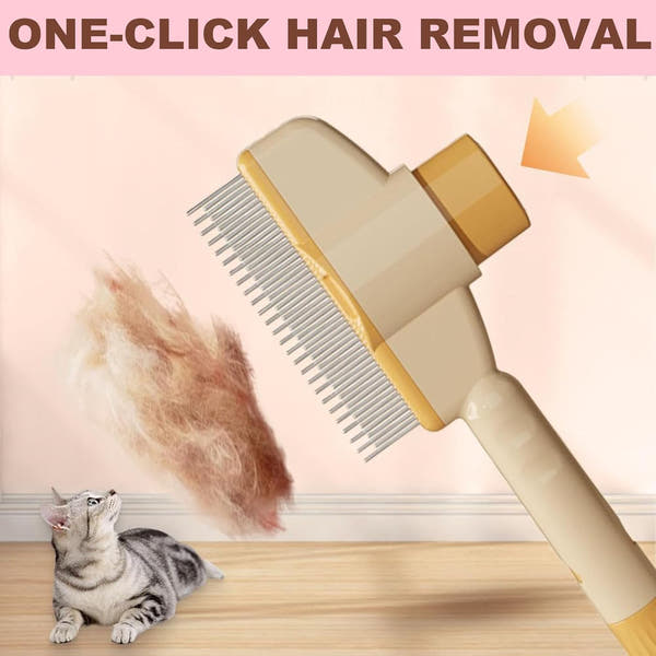 Self-Cleaning Grooming Brush for Cats & Dogs