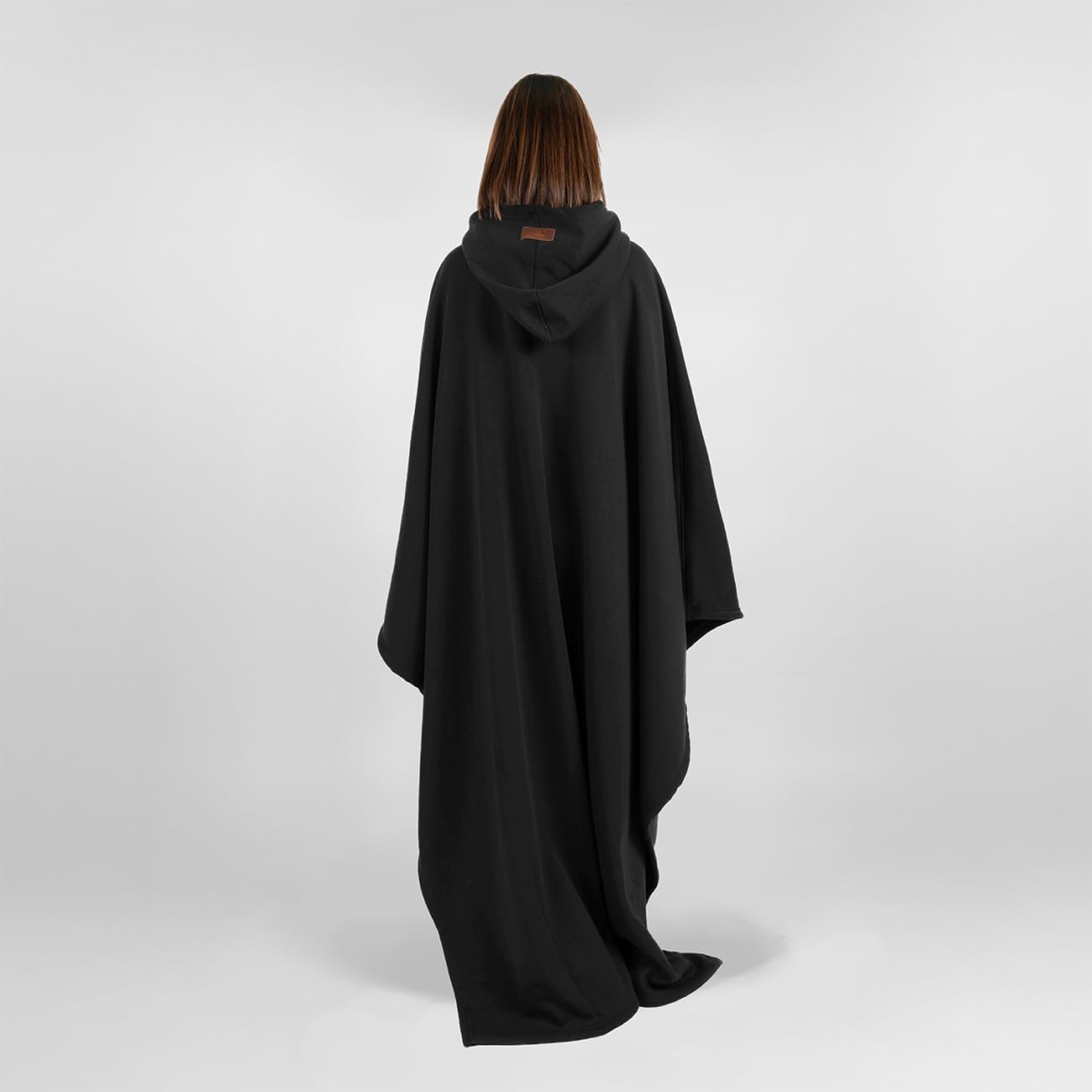 Oversized Weighted Hoodie Cloak with Ultra-Soft Faux Fur Liner