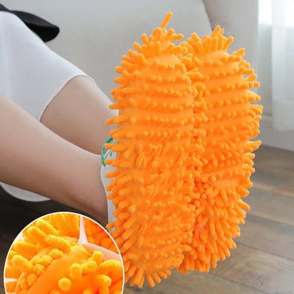 Microfiber Dust Floor Cleaning Mop Slippers