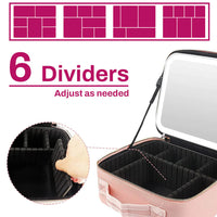 Lighted Makeup Bag with Mirror