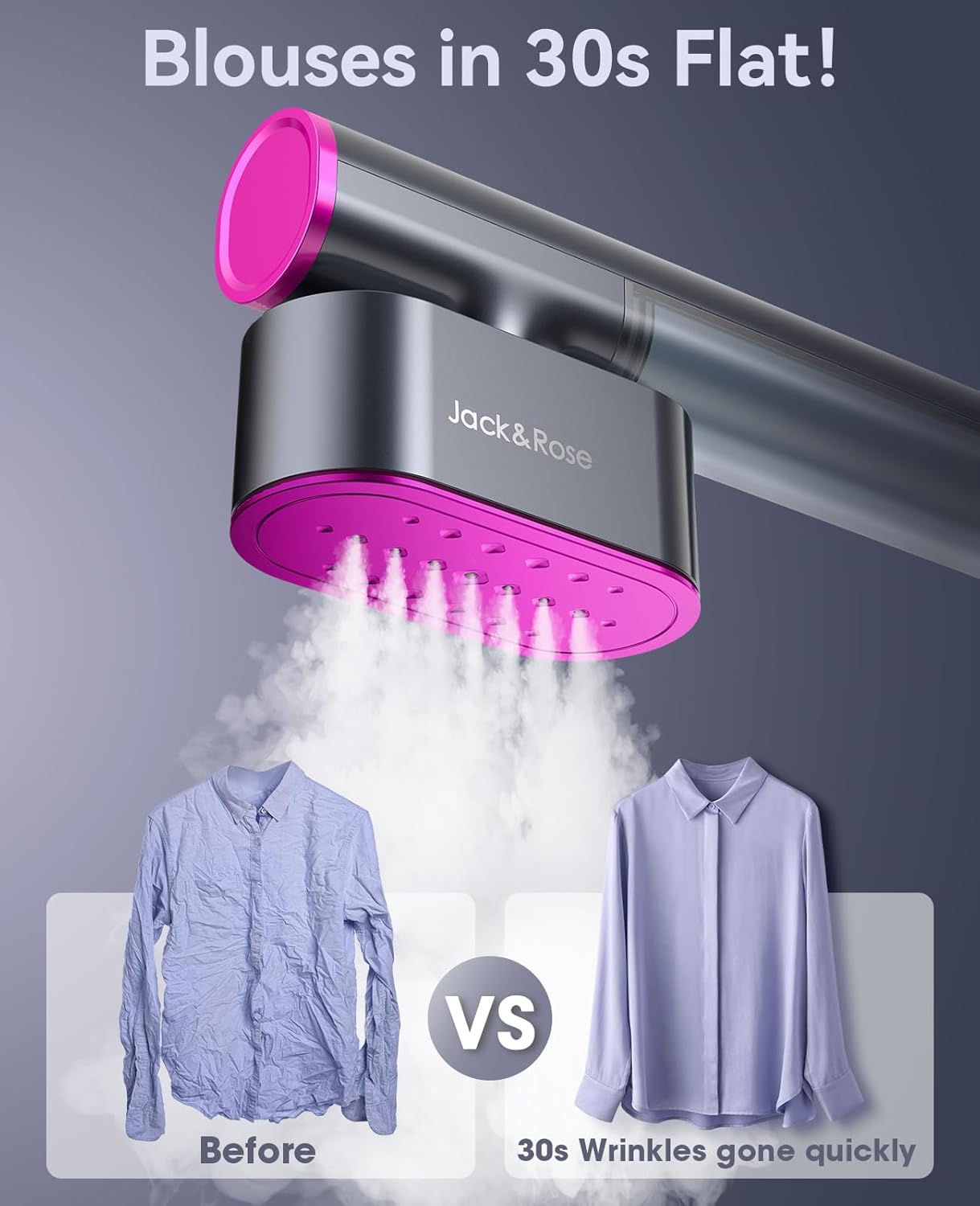 Dual Voltage Travel Steamer for Clothes