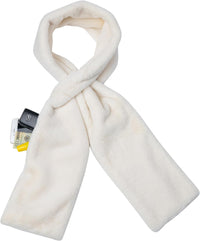 Fur Scarf With Hidden Zipper Pocket