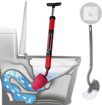 High-Pressure Plungers for Bathroom, Toilet Brush and Plunger Set