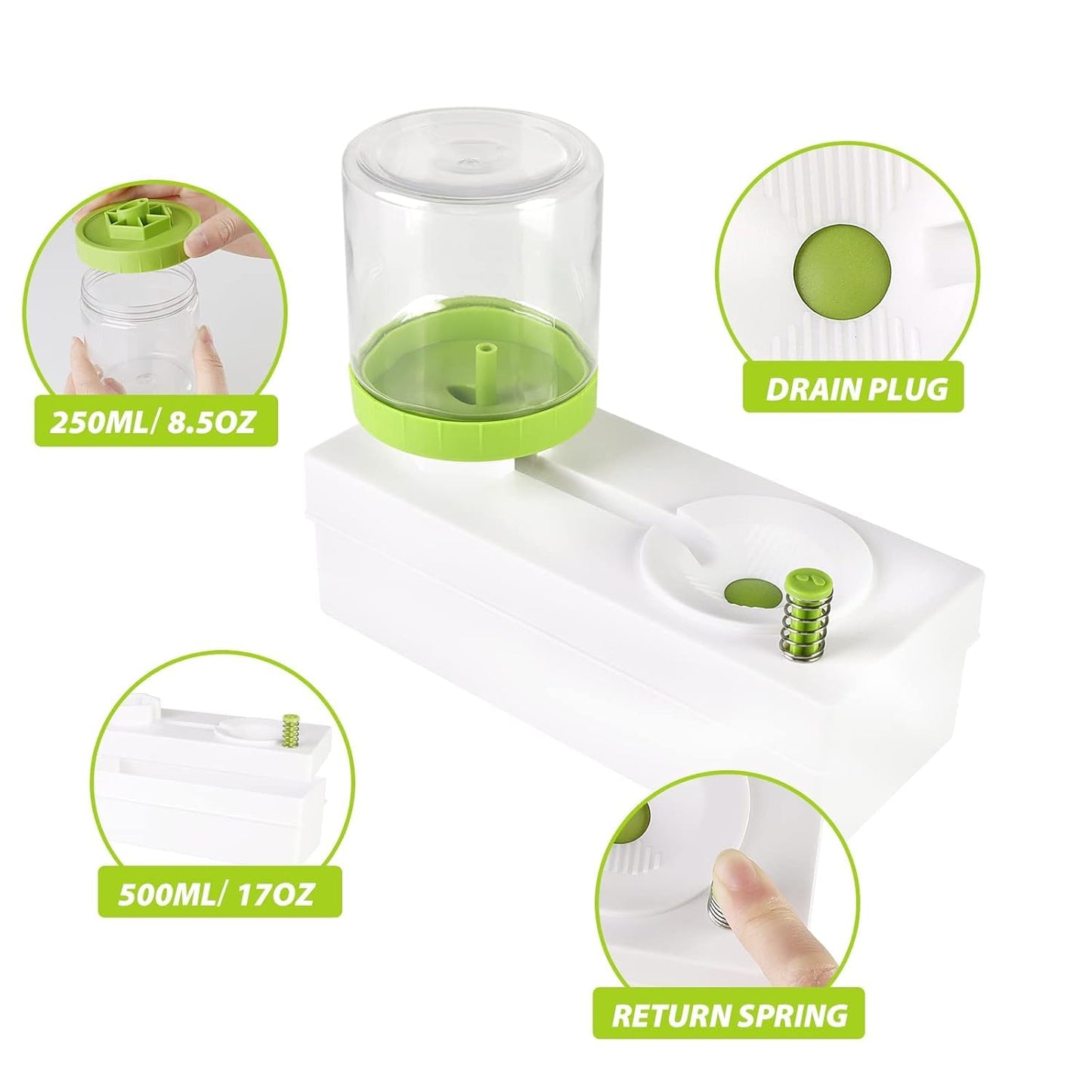 Paint Brush Cleaner and Rinser With Drain