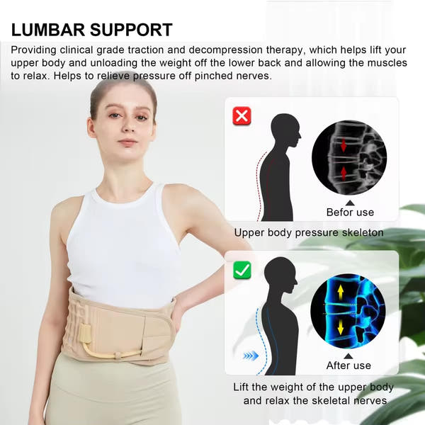 Decompression Lumbar Support and Rehabilitation Back Belt