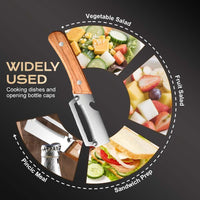2-in-1 Stainless Steel Blade Kitchen Peeler with Bottle Opener Handle