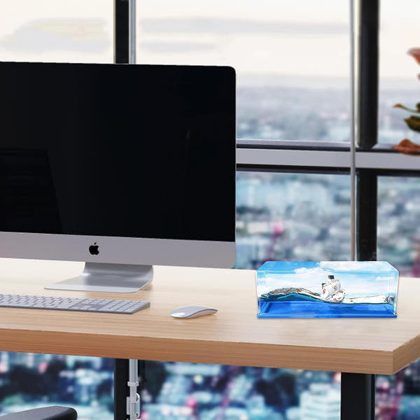 Fluid Drift Model Ship for Office Home Decoration