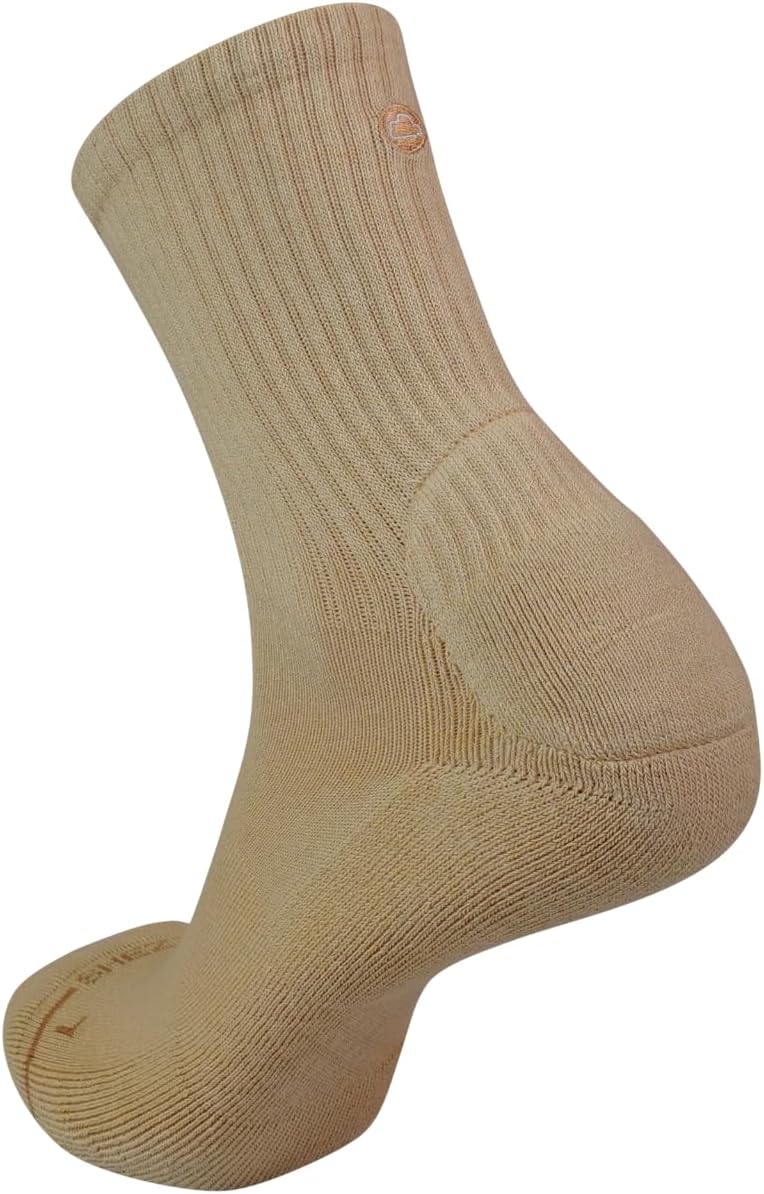 Anti-Blister Cushion Heel Padded Crew Socks