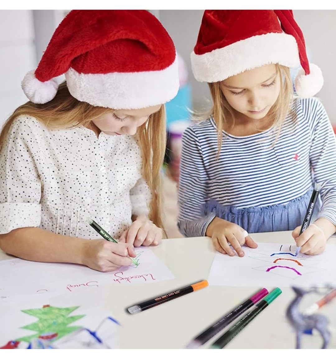 12 Colors Outline Marker Pens