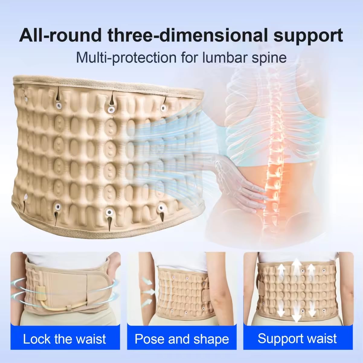 Decompression Lumbar Support and Rehabilitation Back Belt
