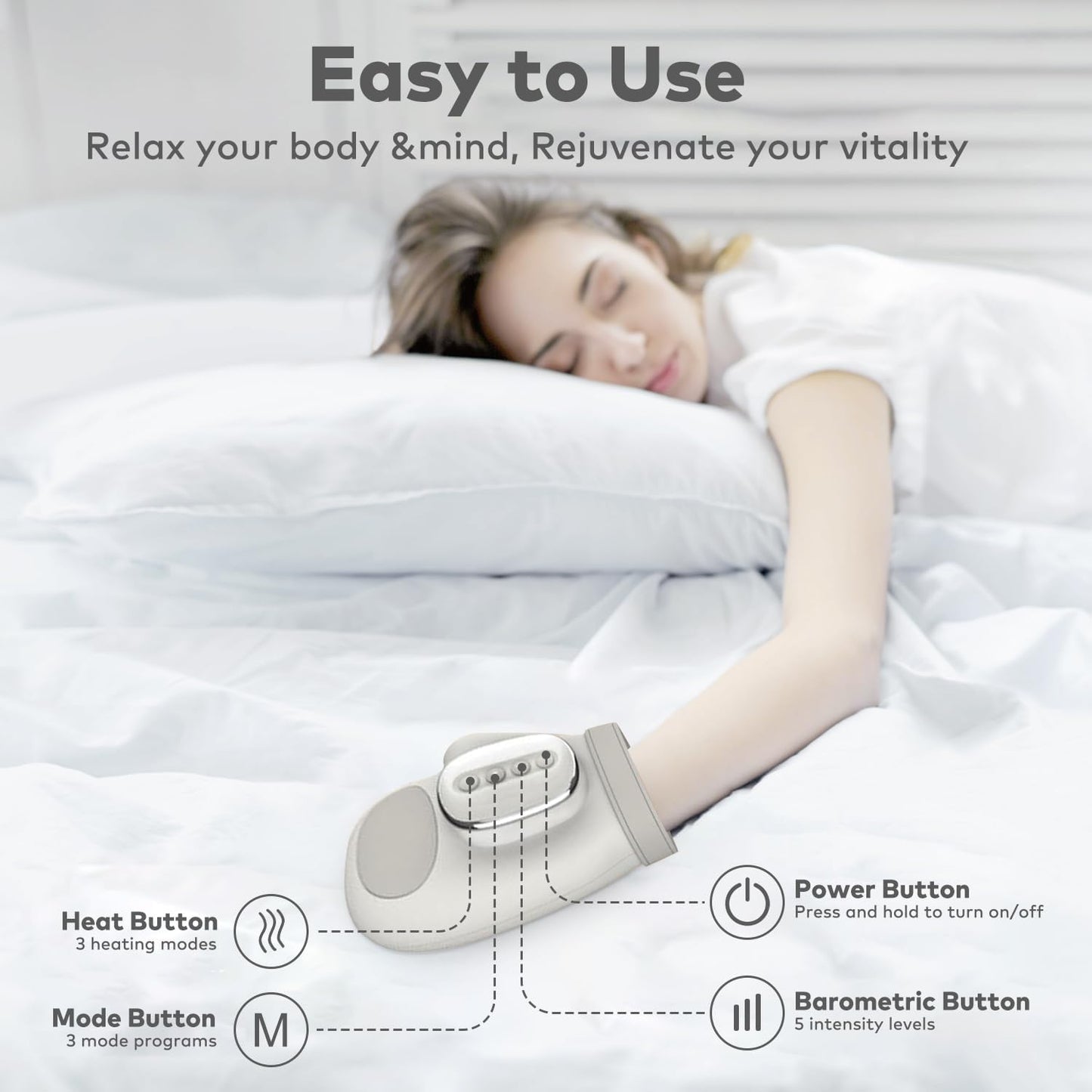 Hand Massager with Heat and Compression