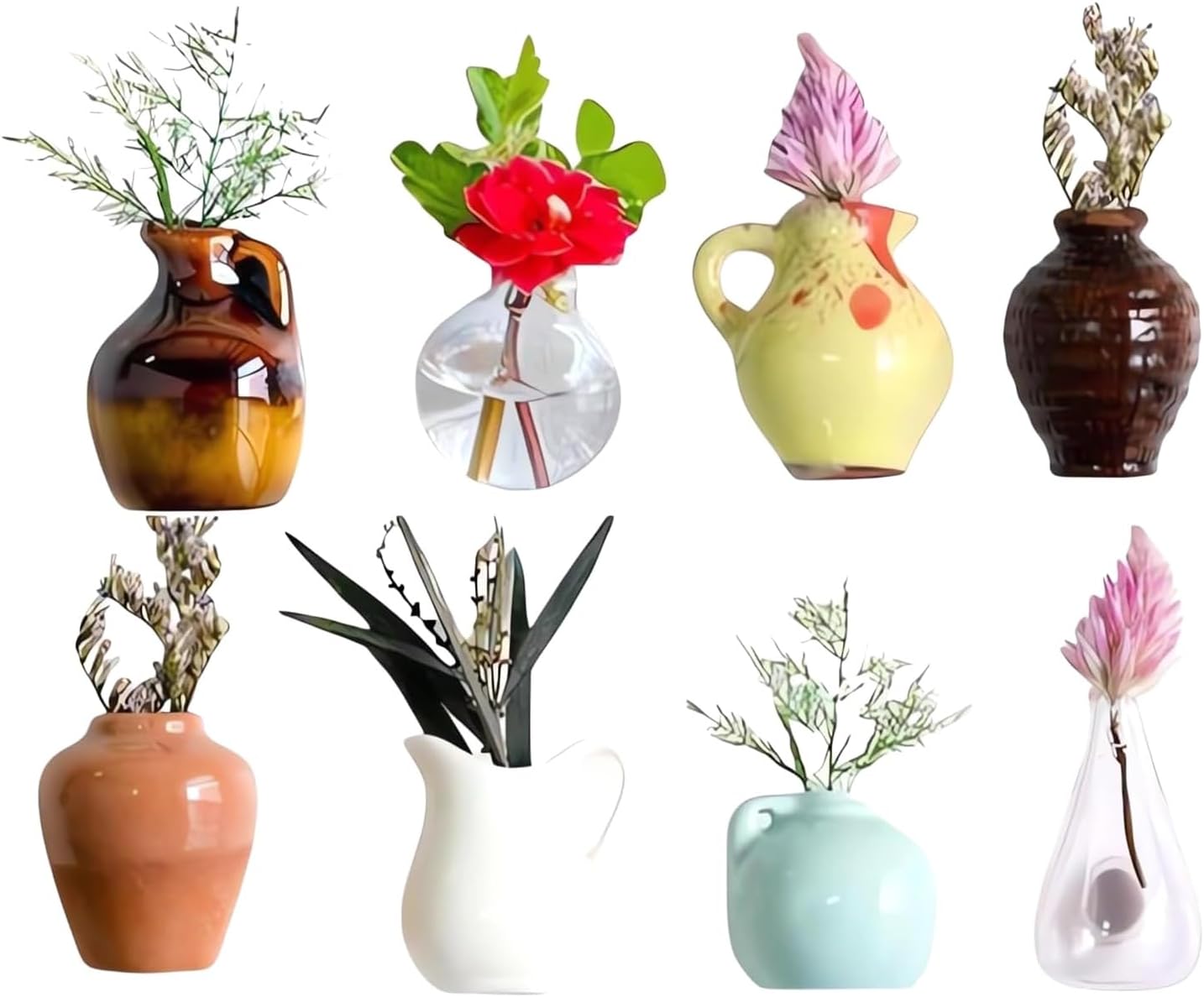 8Pcs Vase Shaped Magnets