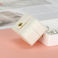4Pcs Rings And Leather Jewelry Storage Box