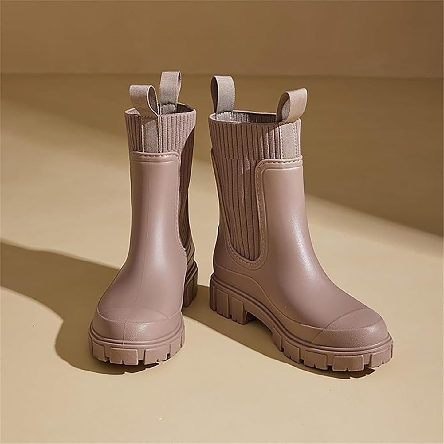 Mid Calf Rain Boots