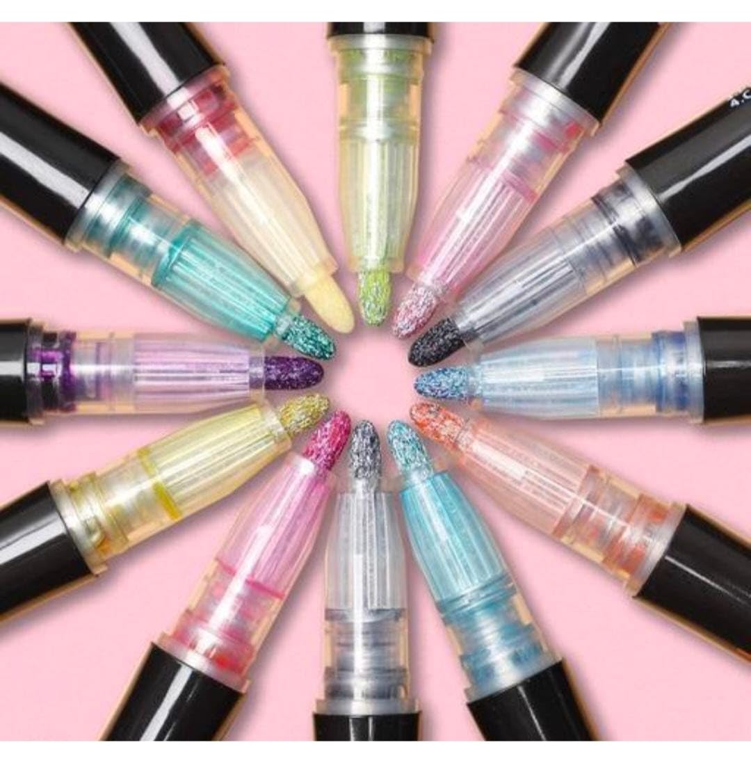 12 Colors Outline Marker Pens