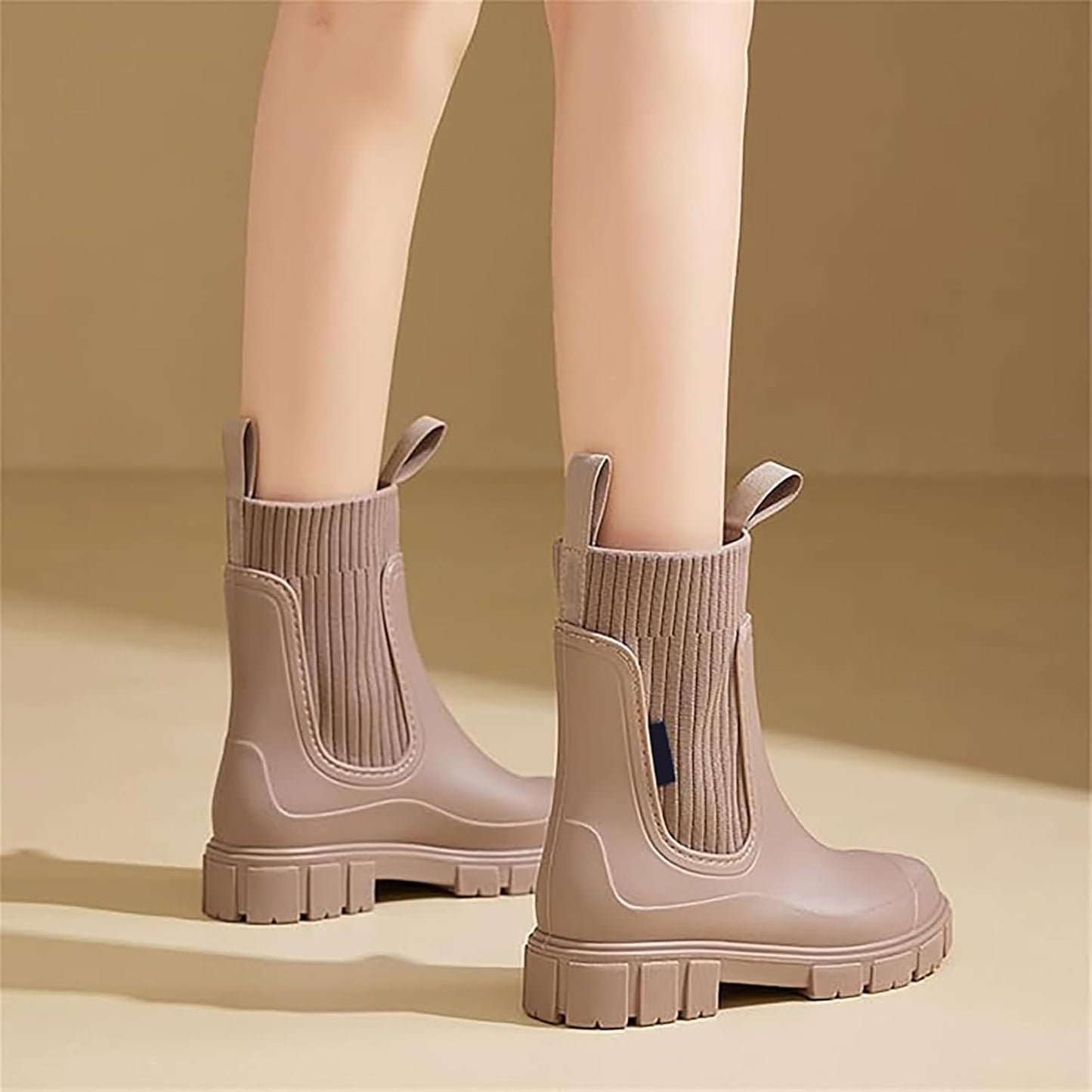Mid Calf Rain Boots