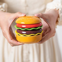 Ceramic Dinnerware Set Gift Stackable Burger Plate Bowl Set