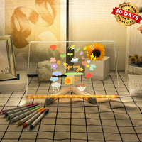 GlowSketch Pro LED Writing Board with 7 Vibrant Color Markers