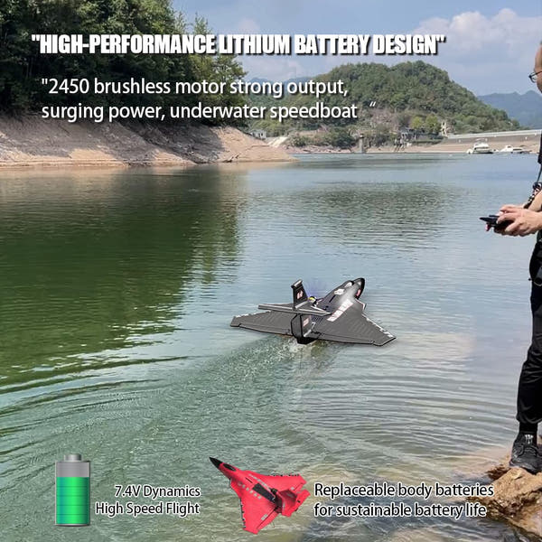 Tri-Phibian 6-Channel Amphibious RC Airplane