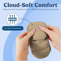 Anti-Blister Cushion Heel Padded Crew Socks