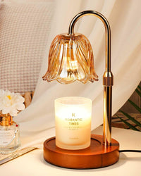Cozy Flower Shaped Candle Warmer Lamp