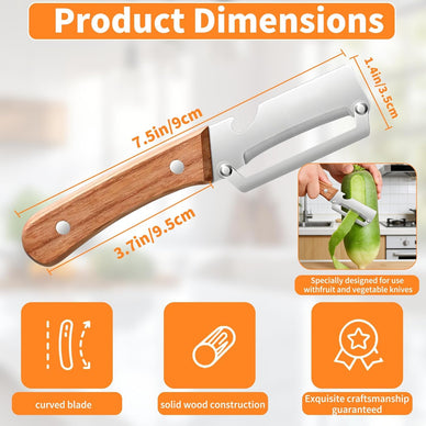 Discover a Tool of Kitchen Utility and Wood Grip.