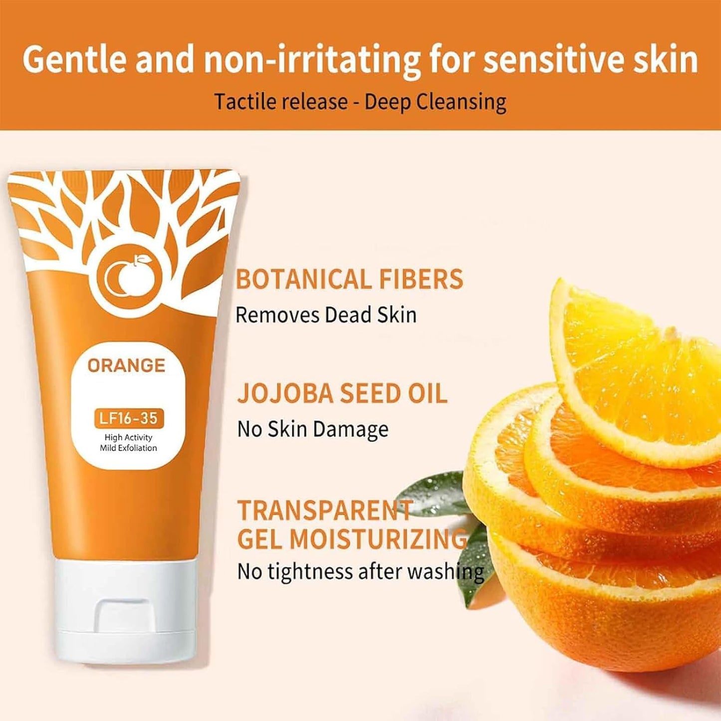 Orange Exfoliating Gel for Face & Body