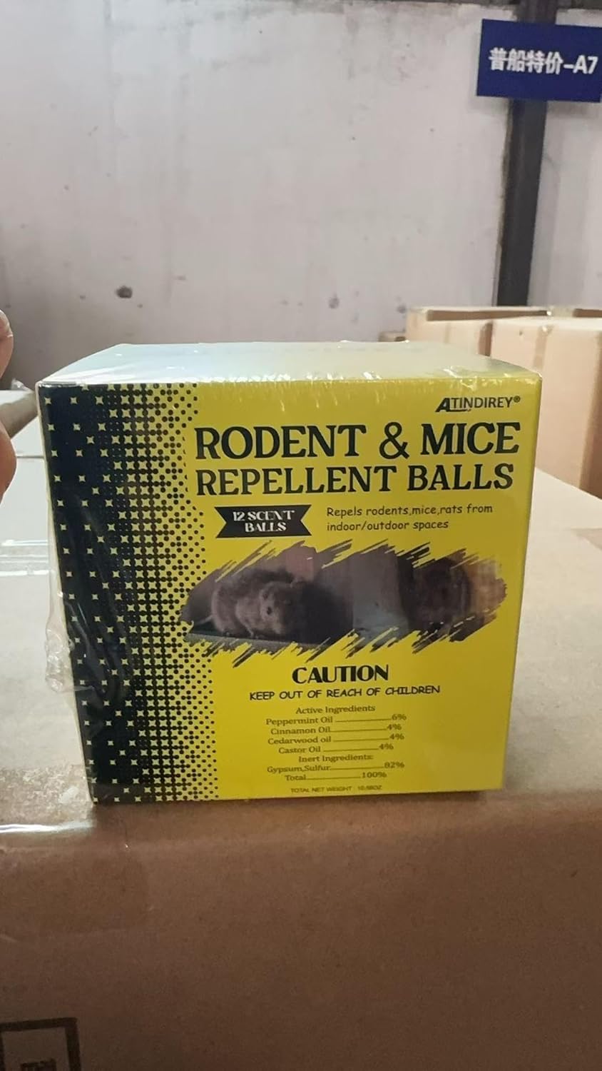 Rodent & Mice Repellent,Squirrel Repellent,Indoor and Outdoor