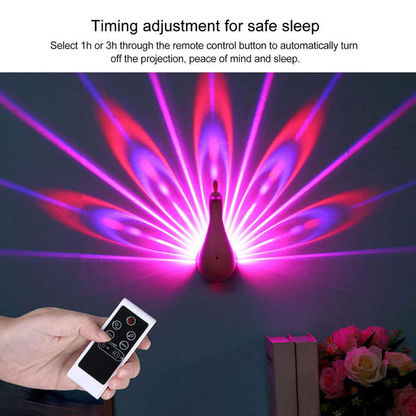 Peacock Projection Lamp