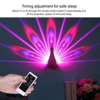Peacock Projection Lamp