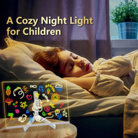 GlowSketch Pro LED Writing Board with 7 Vibrant Color Markers
