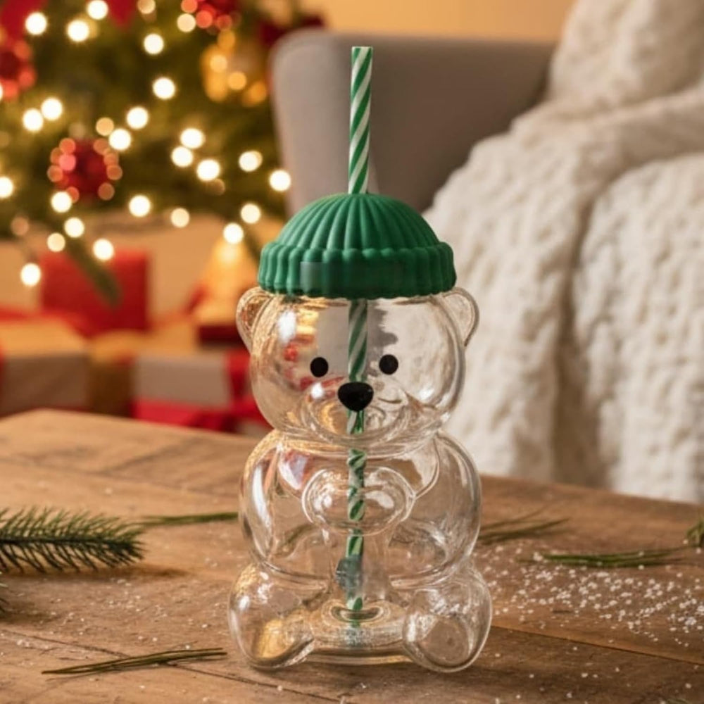 Cute Bear Straw Cup